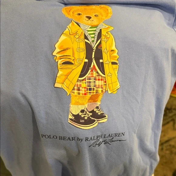 Polo by Ralph Lauren Blue Kids Casual Dress L(12-14) - Picture 3 of 3